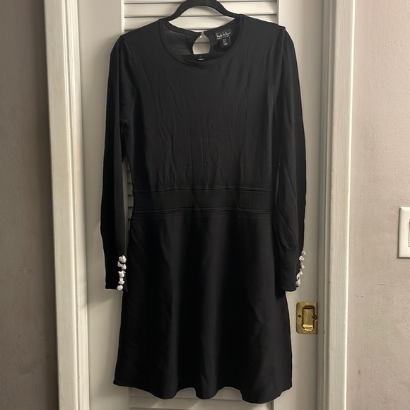 NWT Nicole Miller Fit & Flare Light Sweater Dress Size Large